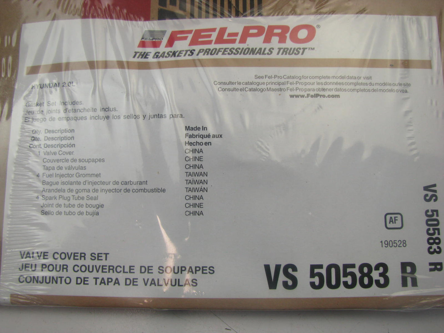 Fel-Pro VS50583R Valve Cover Gasket Set For 2003-12 Hyundai 2.0L-L4 DOHC