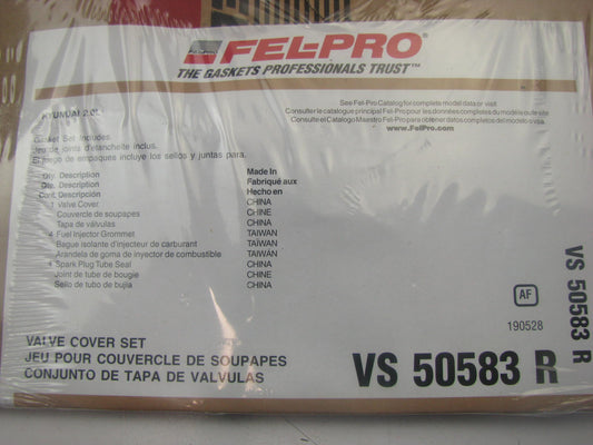Fel-Pro VS50583R Valve Cover Gasket Set For 2003-12 Hyundai 2.0L-L4 DOHC