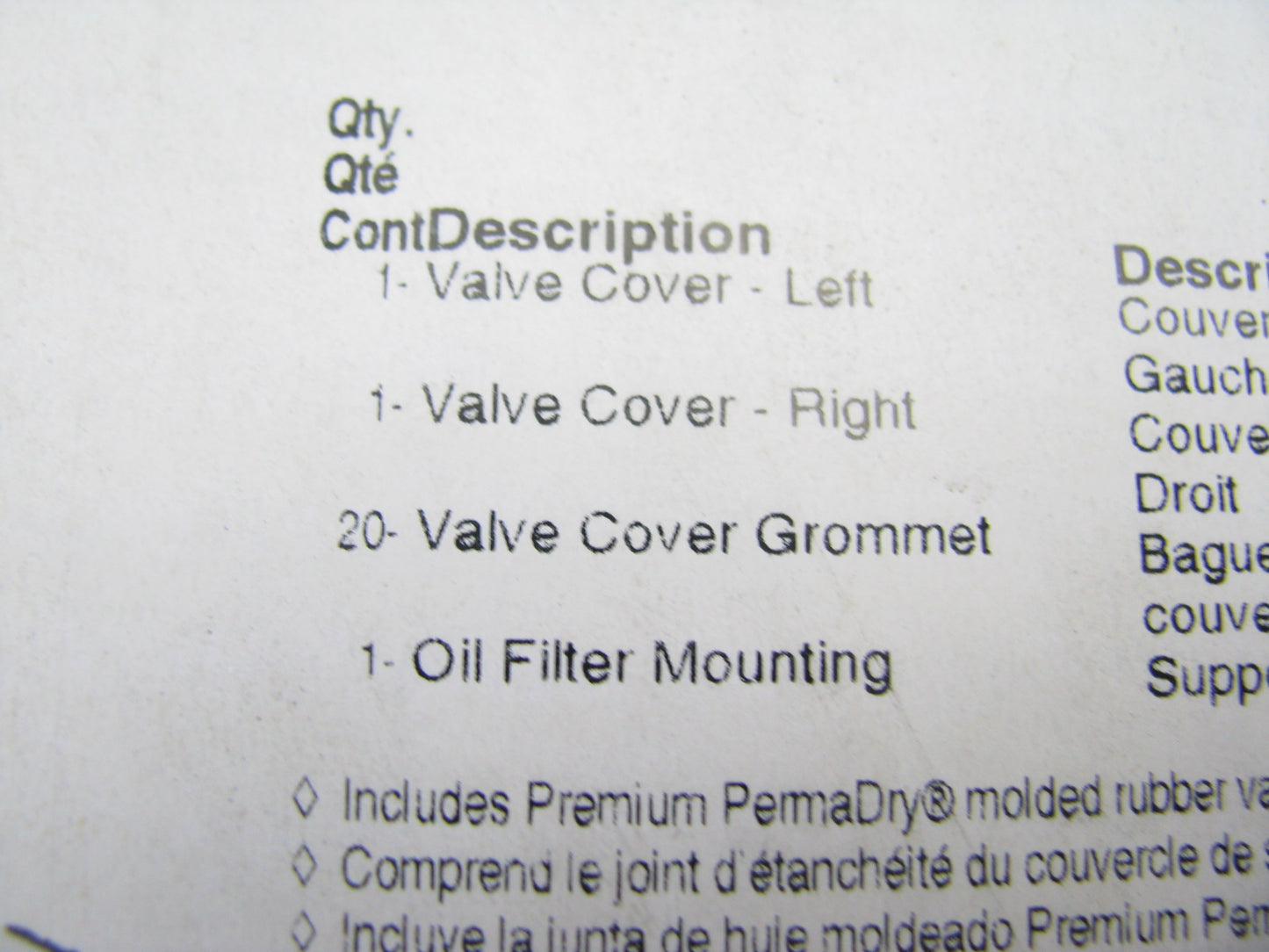 Fel-pro VS50594R Valve Cover Gasket Set For 2002-2005 Dodge 3.7L V6
