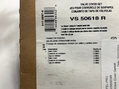 Fel-pro VS50618R Valve Cover Gasket For 2000-03 Nissan Sentra 1.8L L4 DOHC