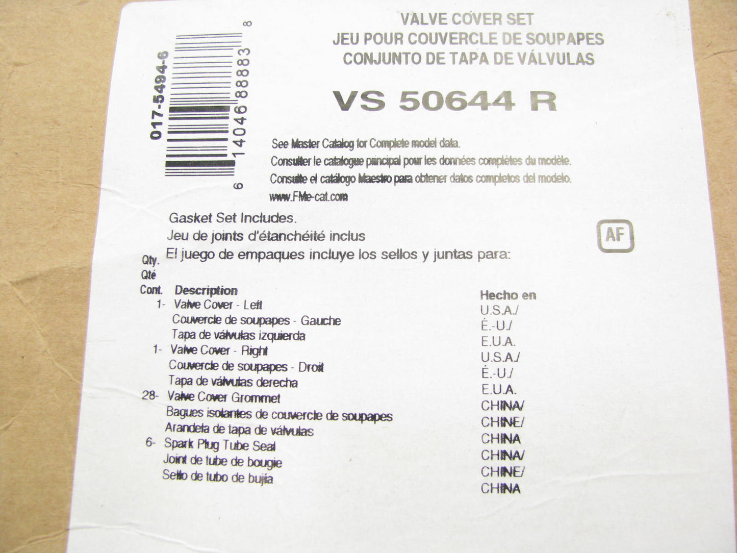 Fel-pro VS50644R Valve Cover Gasket Set - 06-09 Ford Lincoln 3.0L DURATEC DOHC