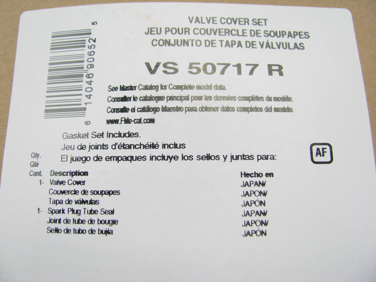 Fel-pro VS50717R Valve Cover Gasket - 2005-2013 Toyota Tacoma 2.7L 2TR-FE