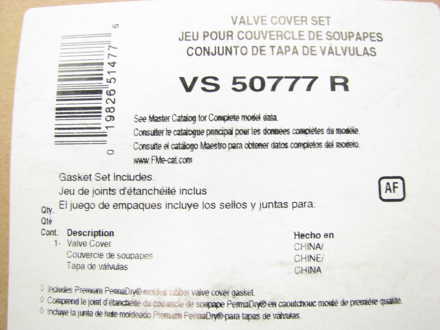 Fel-Pro VS50777R Valve Cover Gasket For 2007-2013 Nissan 2.5L QR25DE