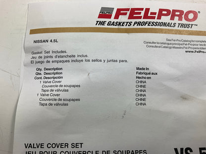 Fel-pro VS50843R Engine Valve Cover Gasket Set For 2002-2010 Infiniti 4.5L-V8