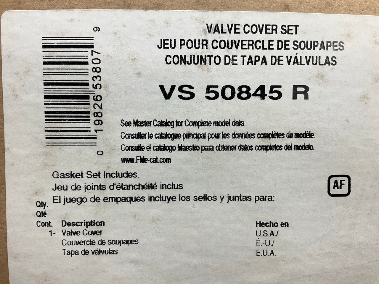 Fel-Pro VS50845R Valve Cover Gasket For 2005-2006 Mercedes-Benz E320 3.2L-L6