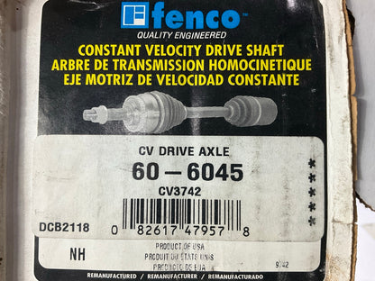 REMAN. Fenco 60-6045 Front Right CV Axle For 1993-1997 Nissan Altima