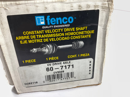 REMAN. Fenco 60-7171 Front Right CV Axle - MANUAL TRANSMISSION ONLY