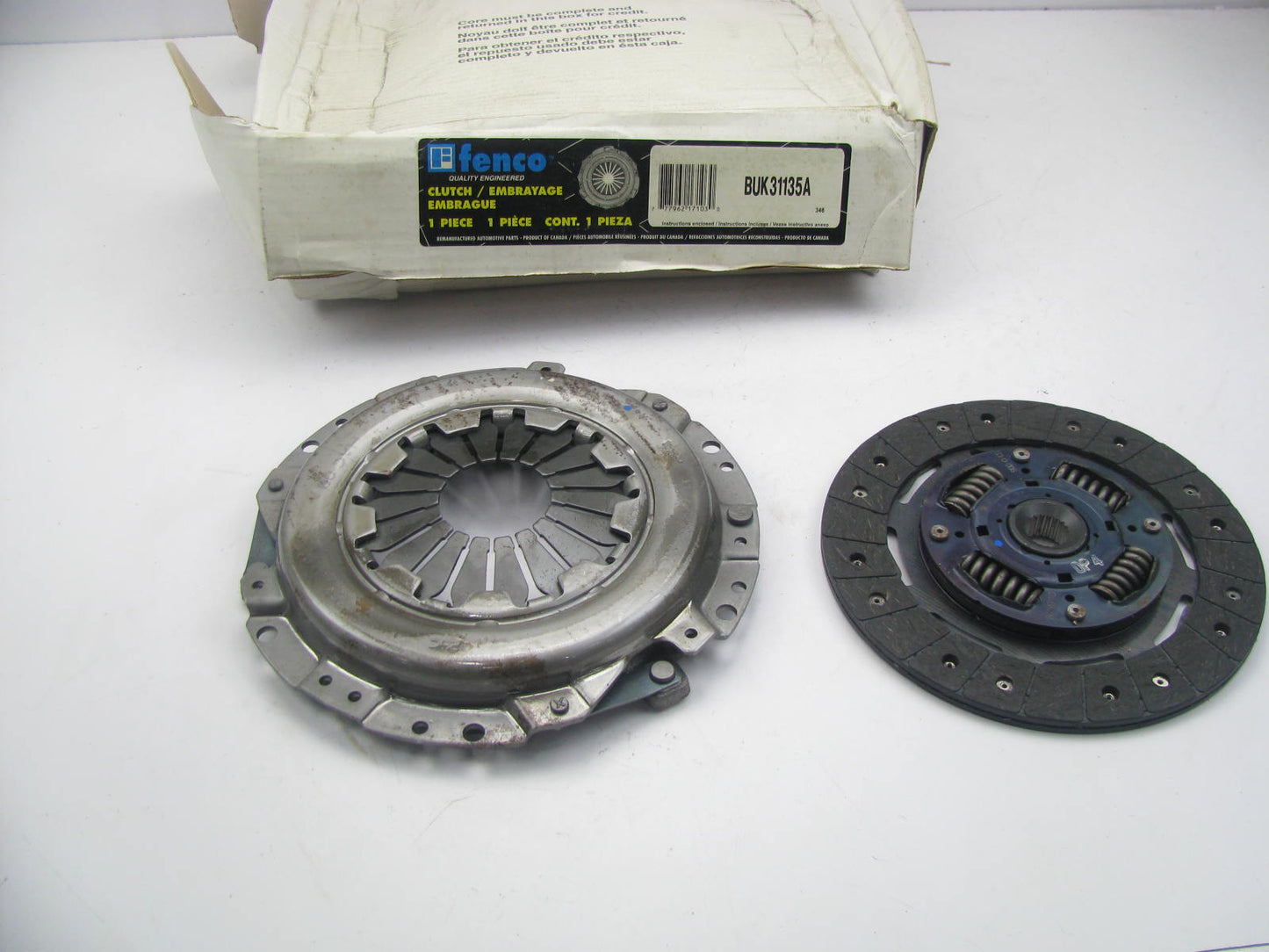 Fenco BUK31135A Remanufactured Clutch Set For 1985-87 Honda Prelude 86-89 Accord