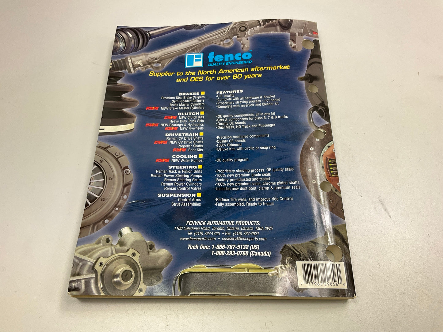 Fenco CV-2010 - Reman CV Driveshaft Catalog - USED