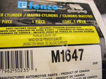 REMAN Fenco M1647 Brake Master Cylinder 1969-74 Ford E-100 E-200 E-300 Econoline