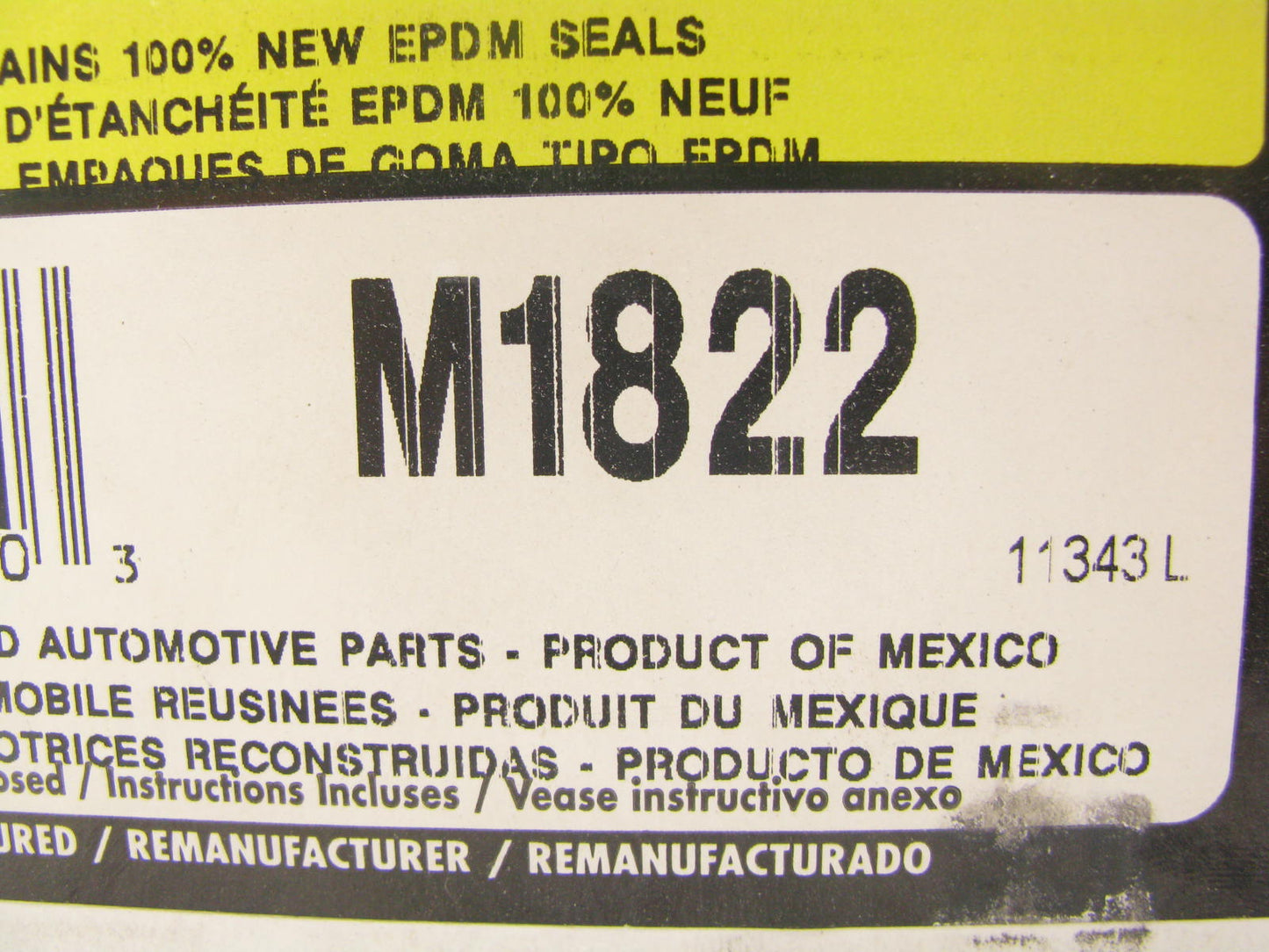 REMAN Fenco M1822 Brake Master Cylinder
