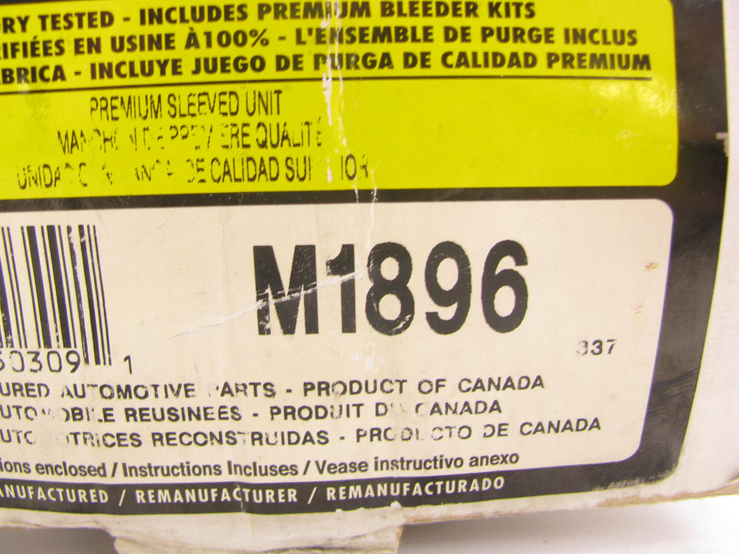 REMAN Fenco M1896 Brake Master Cylinder 82-83 AMC Concord Spirit