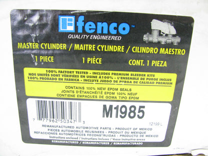 Fenco M1985 Reman Brake Master Cylinder With Reservoir