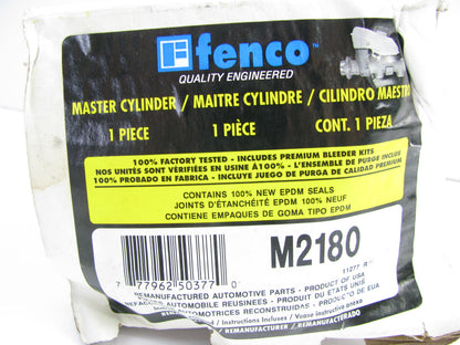 Fenco M2180 Reman Brake Master Cylinder For 1987-1989 Ford Aerostar