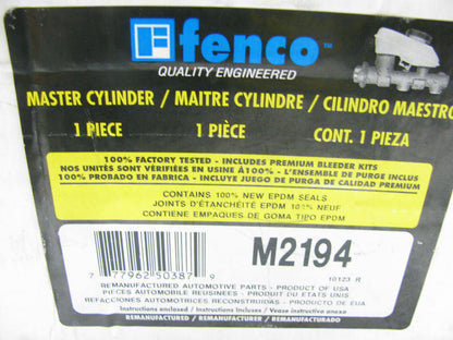 REMAN Fenco M2194 Brake Master Cylinder