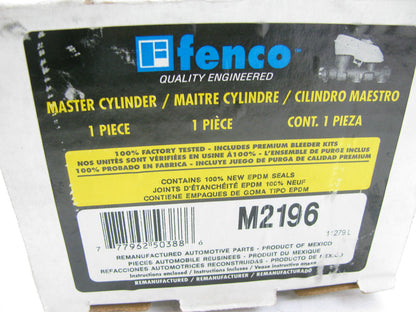 REMAN Fenco M2196 Brake Master Cylinder 87-88 Thunderbird Cougar, 87-93 Mustang