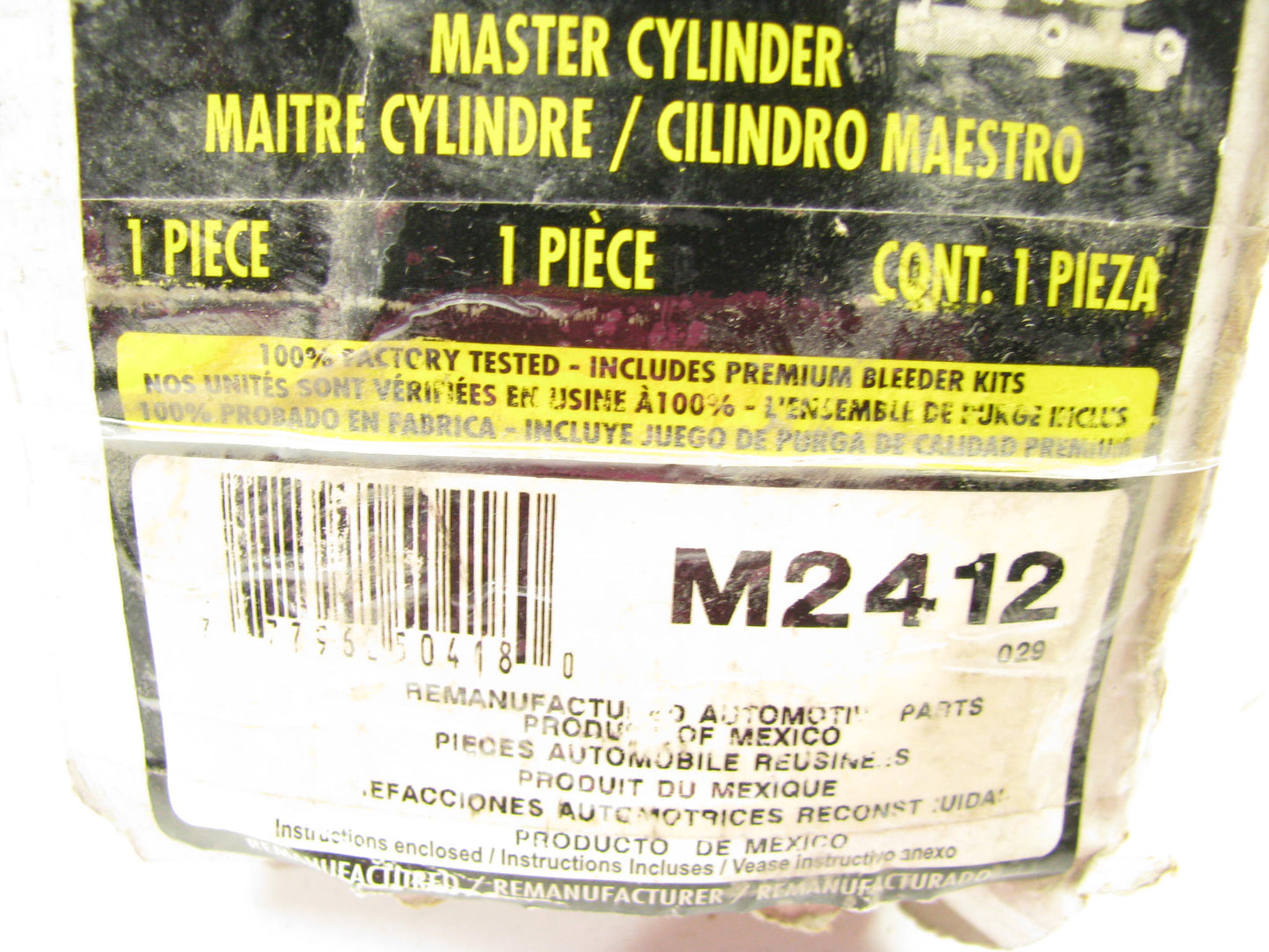 REMAN. Fenco M2412 Brake Master Cylinder WITHOUT RESERVOIR