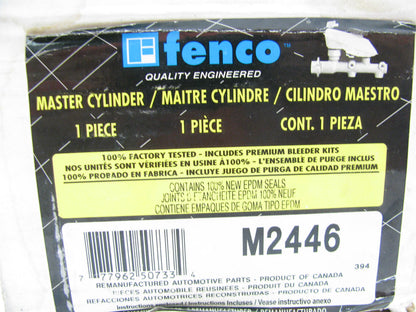 REMAN Fenco M2446 Brake Master Cylinder W/ O Reservoir