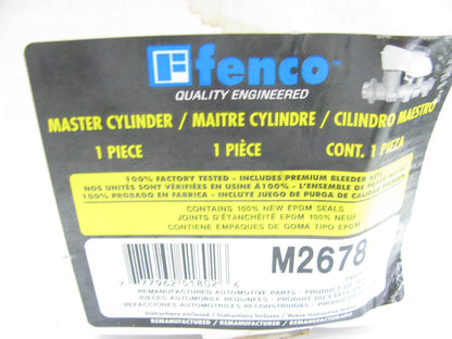 Fenco M2678 Reman Brake Master Cylinder W/O Reservoir For 1995-1999 Neon
