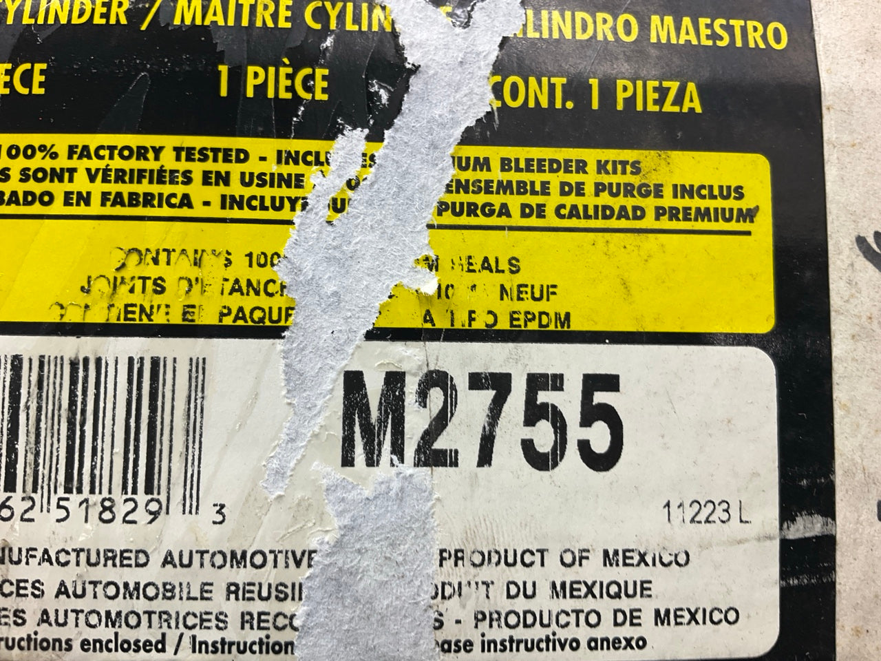 REMAN. Fenco M2755 Brake Master Cylinder