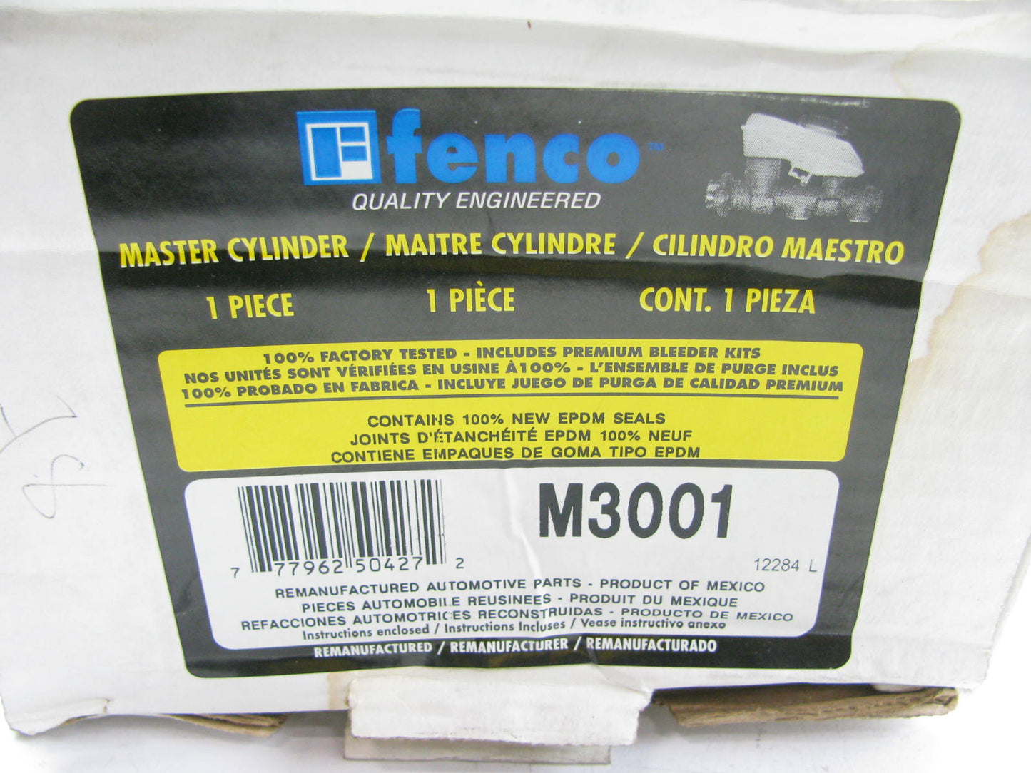 REMAN Fenco M3001 Brake Master Cylinder