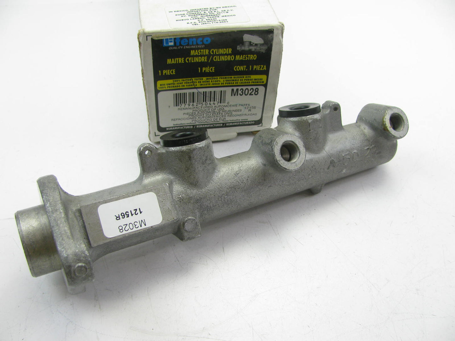 Fenco M3028 Reman Brake Master Cylinder W/O Reservoir
