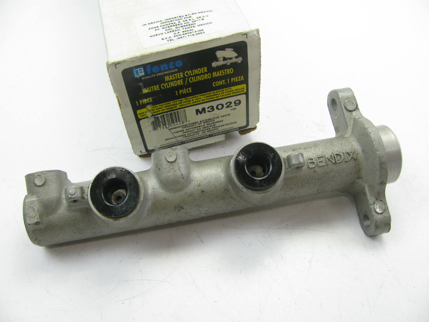 Fenco M3029 Reman Brake Master Cylinder W/O Reservoir