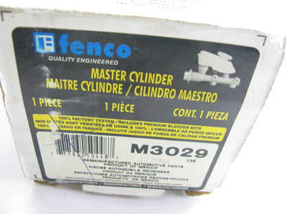 Fenco M3029 Reman Brake Master Cylinder W/O Reservoir