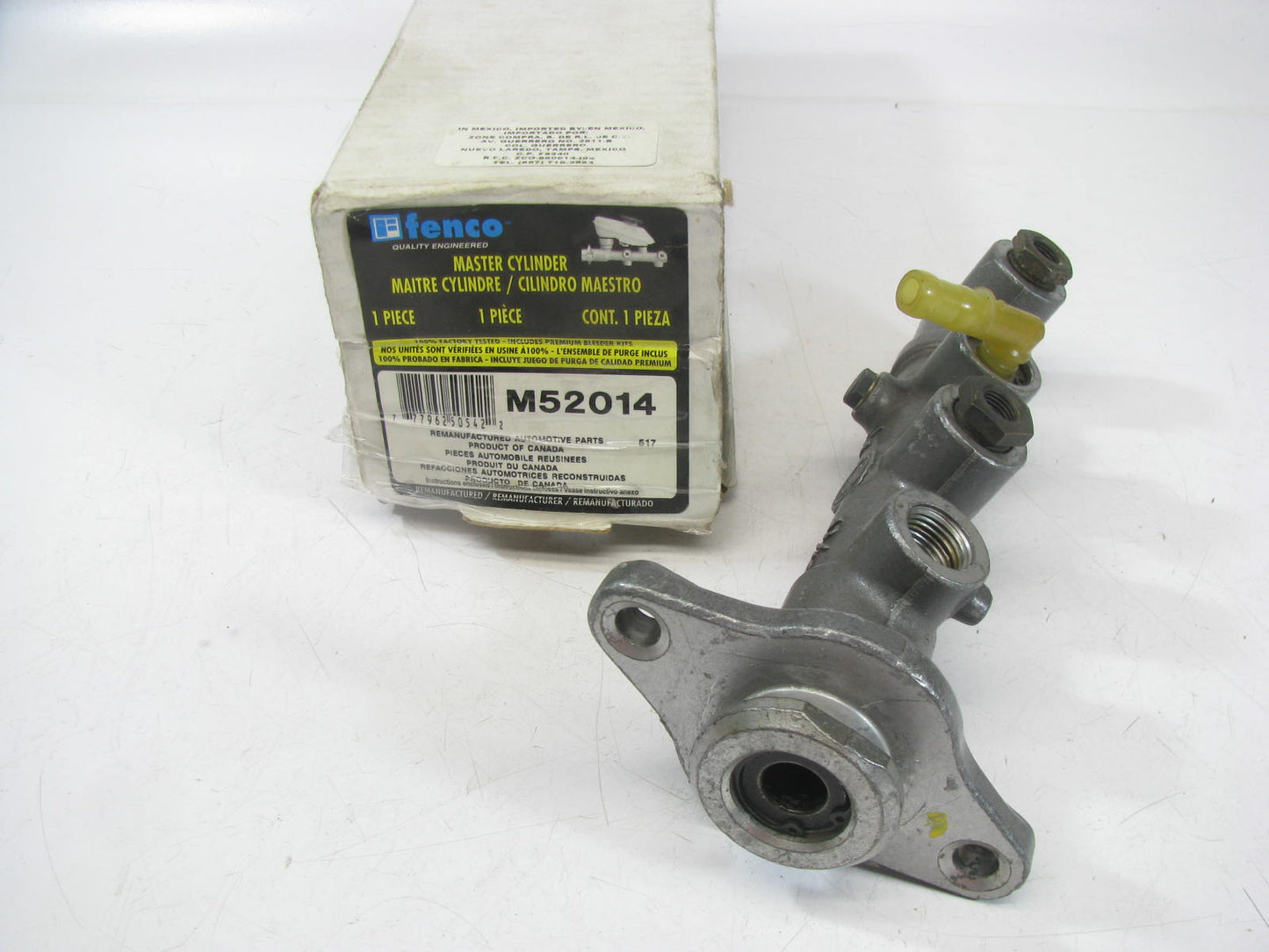 REMAN Fenco M52014 Brake Master Cylinder W/ O Reservoir 1984-87 Toyota Corolla