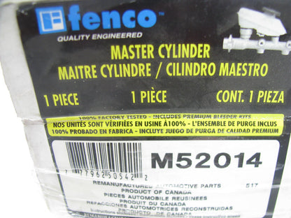 REMAN Fenco M52014 Brake Master Cylinder W/O Reservoir - 1984-1987 Corolla Coupe