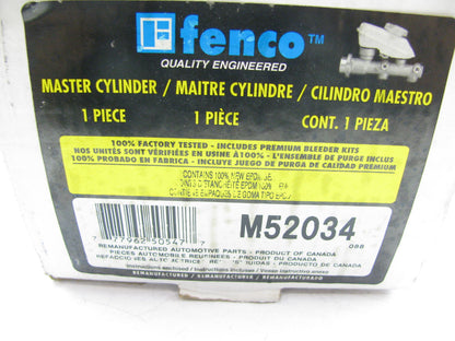Fenco M52034 Reman Brake Master Cylinder W/O Reservoir 1983-1985 Toyota Camry