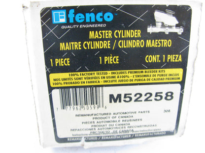 Fenco M52258 Brake Master Cylinder For 1986-1988 Nissan D21 DUALLY DRW