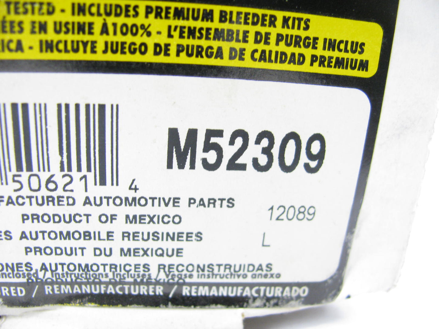 REMAN Fenco M52309 Brake Master Cylinder W/ O Reservoir