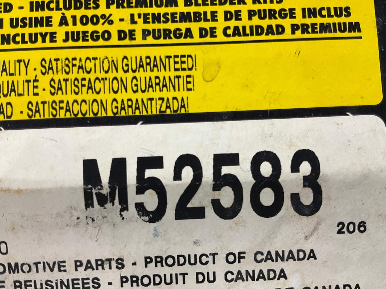 Fenco M52583 Reman Brake Master Cylinder W/O Reservoir For 1991-94 Nissan Sentra