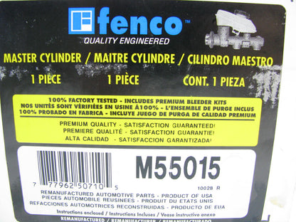Fenco M55015 Reman Brake Master Cylinder For 1992-95 Honda Civic 1995-97 Del Sol