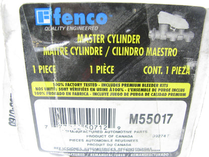 Fenco M55017 Remanufactured Brake Master Cylinder W/O Reservoir