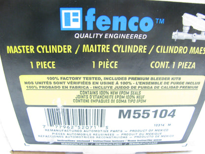 Fenco M55104 Brake Master Cylinder For 1997-99 Tracer 97-03 Escort