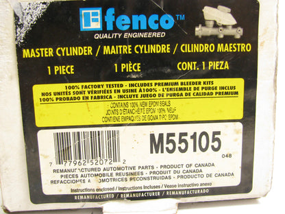 REMAN Fenco M55105 Brake Master Cylinder W/O Reservoir