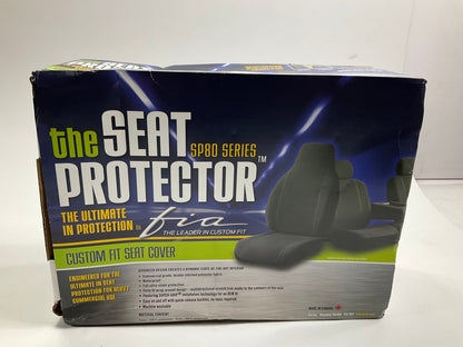 Fia SP82-28 Rear Bench Seat Premium Cover Set W/ Adjustable Headrest  - BLACK