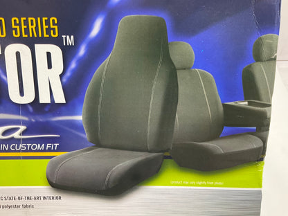 Fia SP82-28 Rear Bench Seat Premium Cover Set W/ Adjustable Headrest  - BLACK