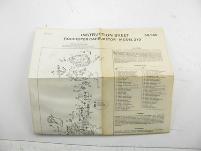 Filko 26-1442 Carburetor Rebuild Kit - Rochester Model 210