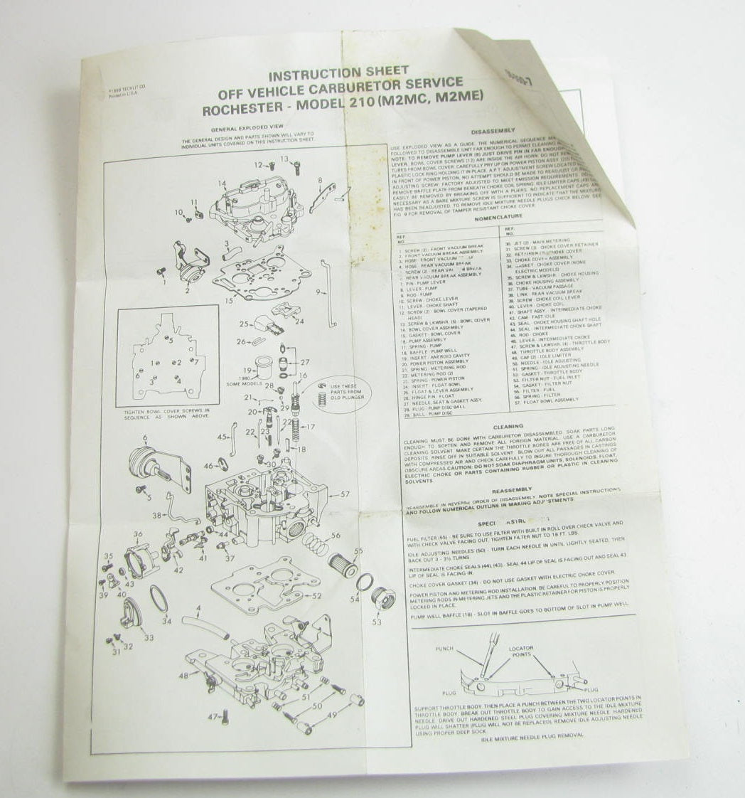 Filko 26-1467 Carburetor Rebuild Kit - Rochester Dualjet 2-BBL