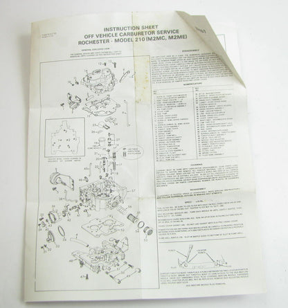 Filko 26-1467 Carburetor Rebuild Kit - Rochester Dualjet 2-BBL