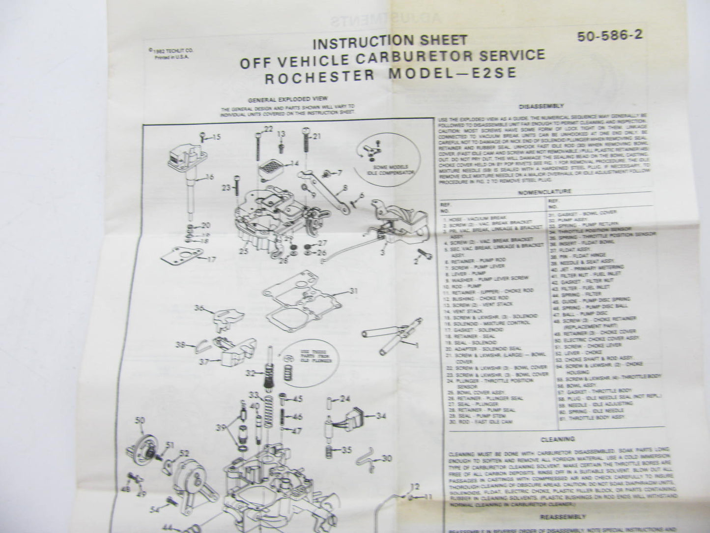 Filko 26-1472A Carburetor Rebuild Kit - ROCHESTER VARAJET 2 2-BBL E2SE 2SE