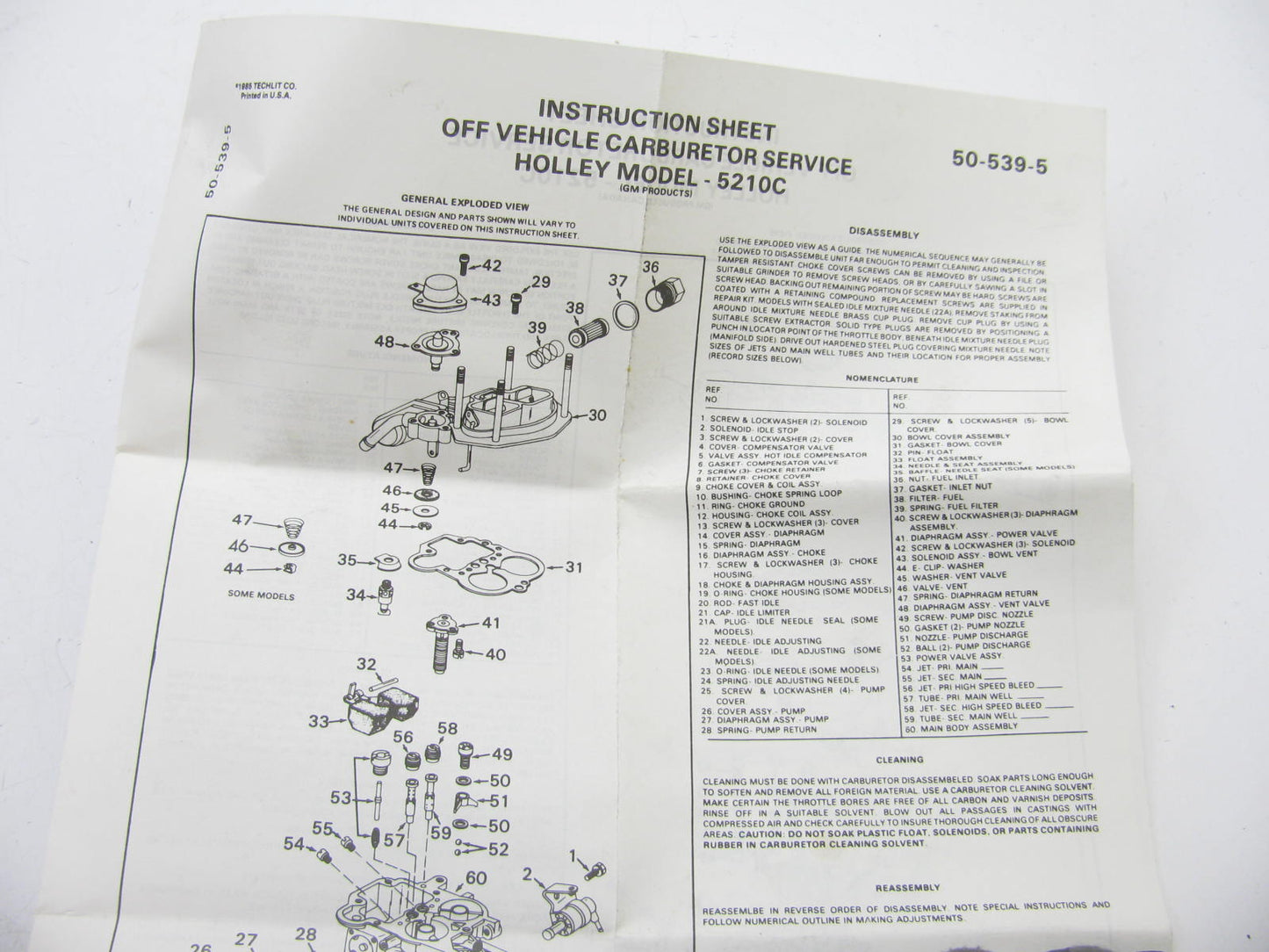 Filko 27-1084 Carburetor Rebuild Kit - HOLLEY 2BBL 5210C