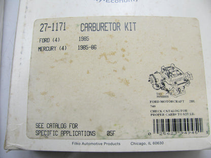 Filko 27-1171 Carburetor Rebuild Kit - Motorcraft 2-BBL 740