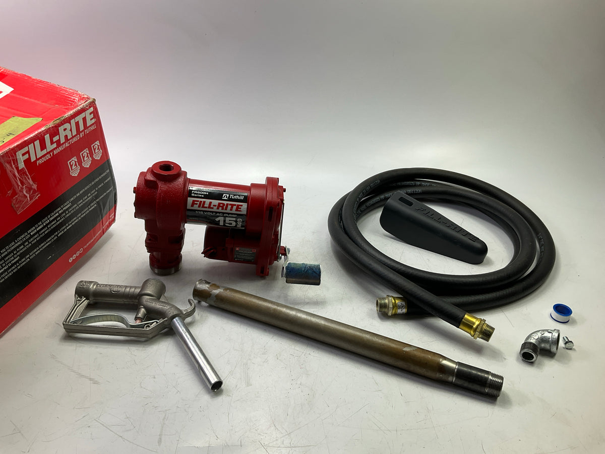 Tube Has Some Rust, Fill-Rite FR610H Fuel Transfer Pump, 115V AC, 15 GPM, 1/6 Hp