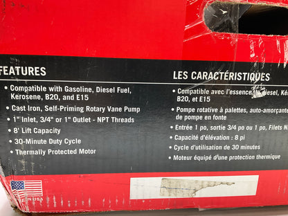 Tube Has Some Rust, Fill-Rite FR610H Fuel Transfer Pump, 115V AC, 15 GPM, 1/6 Hp