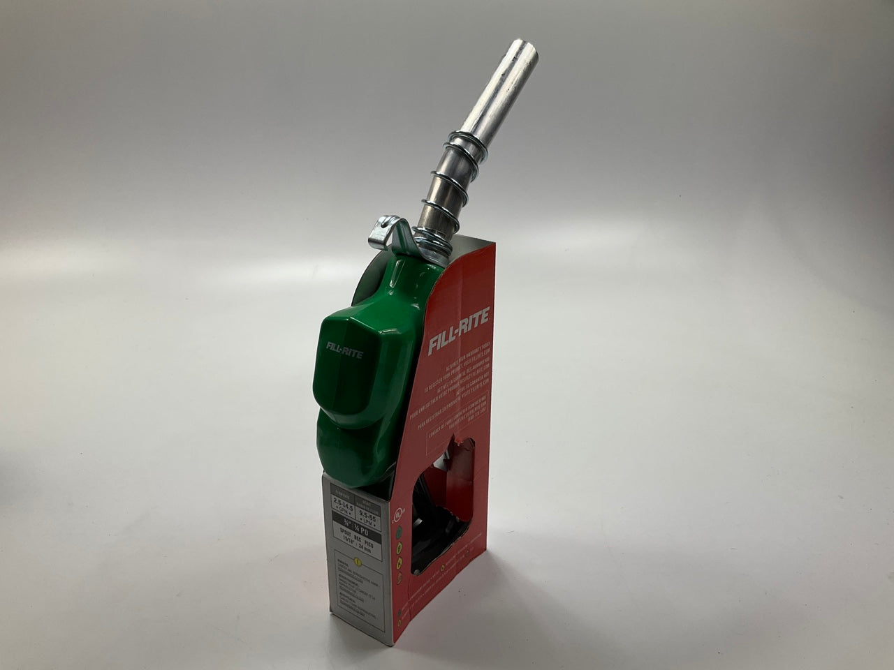 Fill-Rite N075DAU10 Diesel Nozzle, Inlet 3/4 In Npt, 50 Psi, Green, 2.5-14.5 GPM
