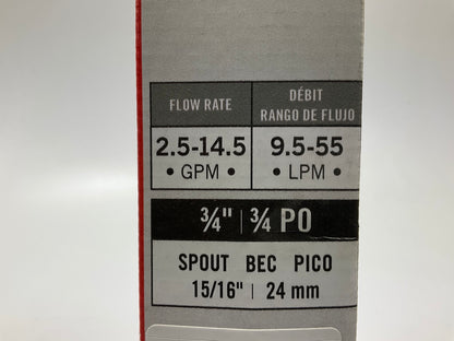 Fill-Rite N075DAU10 Diesel Nozzle, Inlet 3/4 In Npt, 50 Psi, Green, 2.5-14.5 GPM
